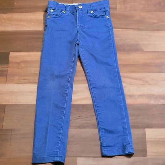 7 For All Mankind Blue Girl’s Skinny Pants (4T) - Picture 1 of 5